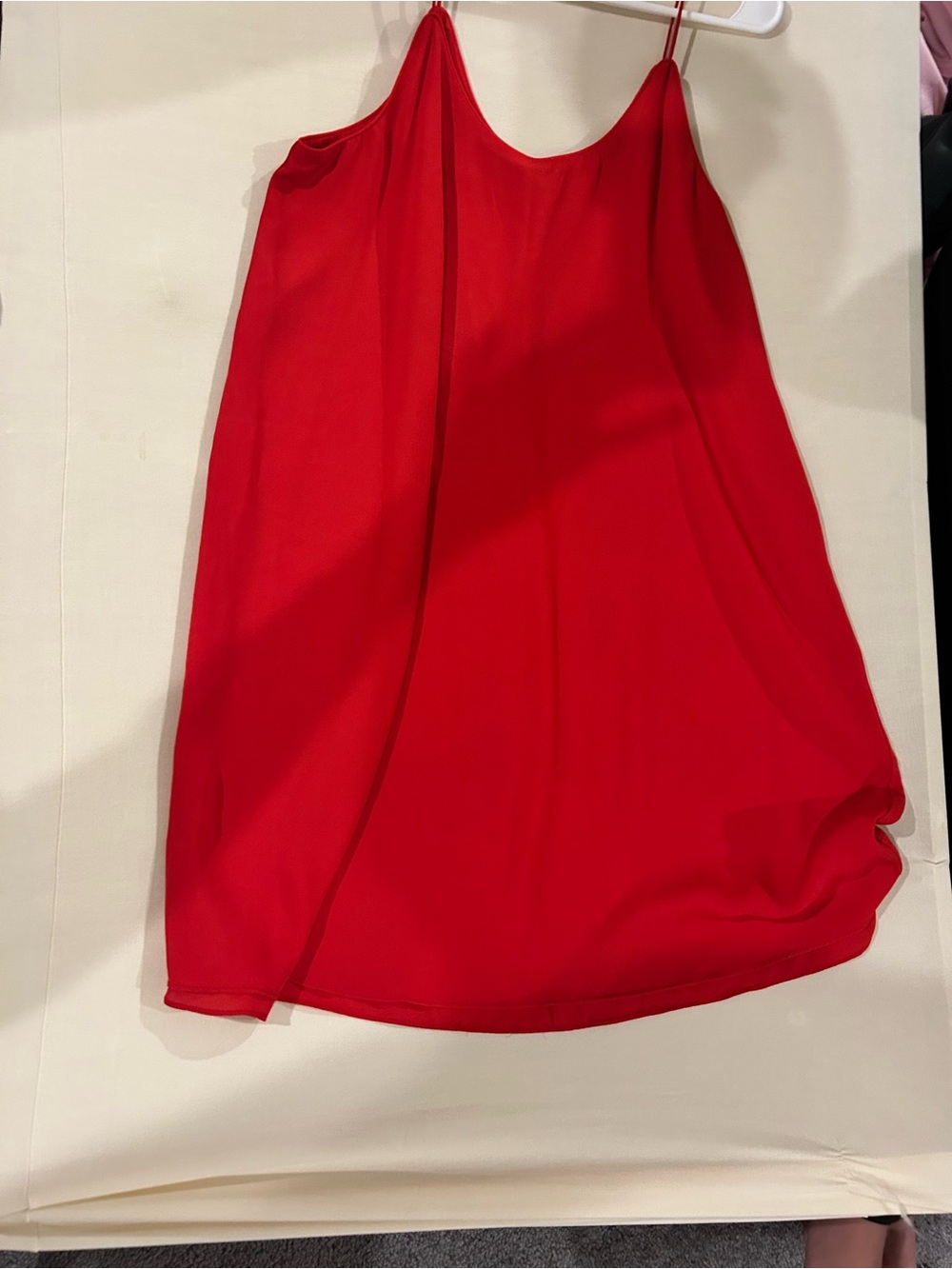 Alya Bold Red A-Line Skirt